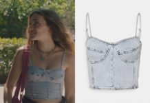 ICI TOUT COMMENCE : un bustier en denim comme Vic