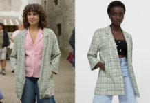 RIEN QU’UNE FILLE ORDINAIRE : le blazer à carreaux d’Amaia dans l’épisode 1×04