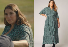 DEMAIN NOUS APPARTIENT : la robe verte imprimé léopard dans l’épisode 1276