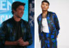 HIGH SCHOOL MUSICAL : THE MUSICAL : THE SERIES : E.J.’s blue floral bomber in S3E08