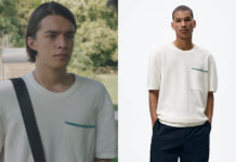 ICI TOUT COMMENCE : le haut en maille blanc cassé d’Ethan dans l’épisode 485