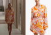 UN SI GRAND SOLEIL : la robe avec des motifs abstraits roses et orange de Johanna dans l’épisode 984