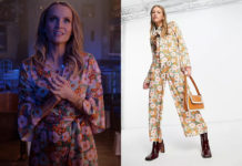 HIGH SCHOOL MUSICAL : THE MUSICAL : THE SERIES : Miss Jen’s floral jumpsuit in S3E08