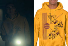 THE MIDNIGHT CLUB : Amesh’s pop culture gold sweatshirt in S1E02