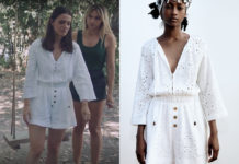 ICI TOUT COMMENCE : la salopette courte et perforée d’Anaïs dans l’épisode 502