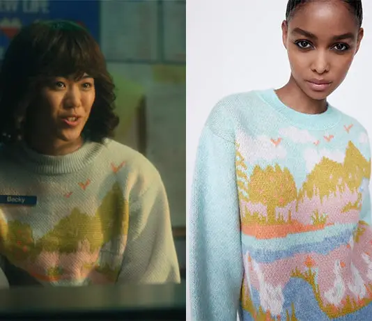 THE MIDNIGHT CLUB : Becky’s gooses print sweater in S1E05