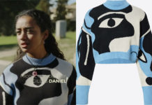 ADDICT : le pull « visage » de Chloé dans le premier épisode