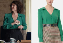 ICI TOUT COMMENCE : la blouse émeraude de Clotilde dans l’épisode 516