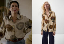 ADDICT : la chemise imprimé médailles de Fabienne dans l’épisode 1