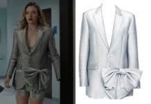 DYNASTY : Kirby’s silver bow blazer in 5×01