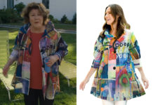 THE WATCHER : Mo’s Watercolor Abstract Print Swing Jacket in S1E02