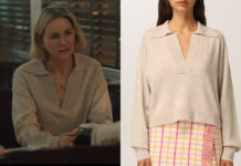 THE WATCHER : Nora’s beige knitwear in S1E05