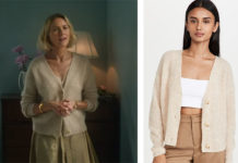 THE WATCHER : Nora’s ribbed cardigan in S1E01