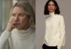THE WATCHER : Nora’s ivory turtleneck sweater in S1E4