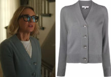 THE WATCHER : Nora’s grey cashmere cardigan in S1E02