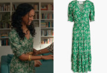 FROM SCRATCH Amy’s green dress in S1E02