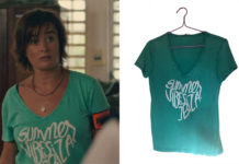 TROPIQUES CRIMINELS : le t-shirt Summer vibes Ibiza de Gaëlle dans l’épisode 3×07