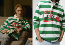 YOUNG ROYALS : Henry’s green striped polo shirt in S2E04