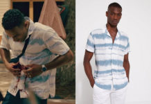 TROPIQUES CRIMINELS : la chemise tie and dye de Lucas dans l’épisode 3×08