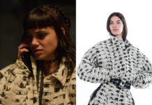 ÉLITE : Mencia’s eyes print jacket in S6E08