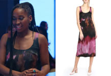 ÉLITE : Rocio’s tye die satin midi dress in S6E05