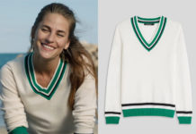 DEMAIN NOUS APPARTIENT : le pull col V de Victoire dans l’épisode 1312