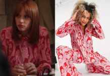 ICI TOUT COMMENCE : la blouse aux visages rétros d’Ambre dans l’épisode 566