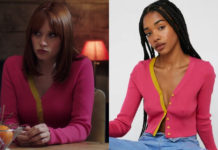 ICI TOUT COMMENCE : le petit cardigan rose d’Ambre dans l’épisode 569