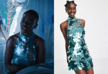 WEDNESDAY : Bianca’s sequin dress in S1E04