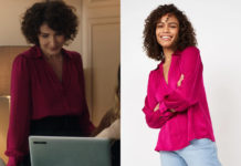 ICI TOUT COMMENCE : la blouse framboise de Clotilde dans l’épisode 566