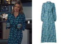 ICI TOUT COMMENCE : la robe imprimé papillons de Constance dans l’épisode 553