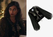 ICI TOUT COMMENCE : la veste en velours brodée de Deva dans l’épisode 553