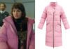 A STORM FOR CHRISTMAS : Ida’s Pink Oversized Puffer Coat