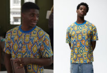 EMILY IN PARIS : Julien’s abstract jacquard t-shirt in S3E01