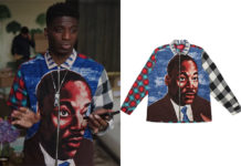 EMILY IN PARIS : Julien’s Martin Luther King print jacket in S3E02