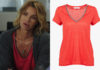 JOSÉPHINE, ANGE GARDIEN : les t-shirts rouge et vert en lin de Laure