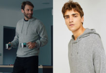 ICI TOUT COMMENCE : le pull gris chiné à capuche de Thomas dans l’épisode 569