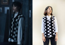 WEDNESDAY : Wednesday’s checkerboard knit vest in S1E05