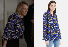 UN SI GRAND SOLEIL : la chemise bleue avec un imprimé d’Alix dans l’épisode 1074