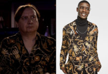 CAPITAINE MARLEAU : la chemise avec un imprimé chaines de Claude dans l’épisode « Follie’s » 4×08