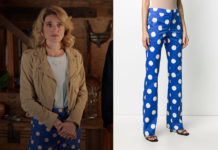CÉSAR WAGNER : le pantalon bleu à pois d’Élise dans l’épisode 1×06