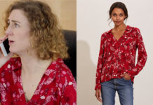 CÉSAR WAGNER : la chemise rouge de Frédérique dans l’épisode 1×07