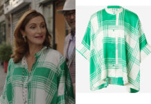 EMILY IN PARIS : Louise’s green plaid blouse in S3E04