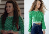 GINNY AND GEORGIA : Maxine’s green check soft sweater in S2E02