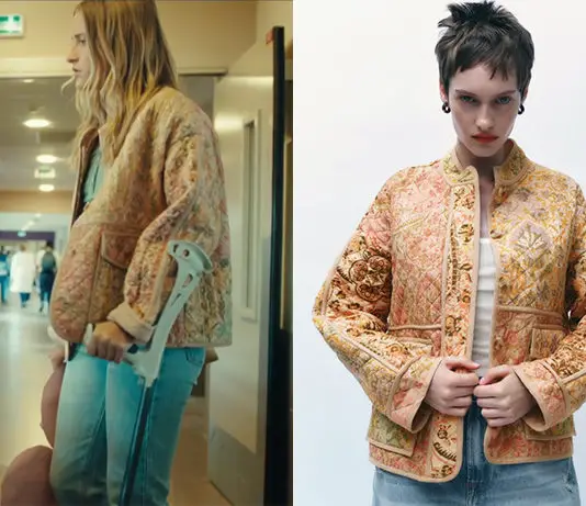 LYCÉE TOULOUSE LAUTREC : la veste matelassée de Victoire dans l’épisode 1×03