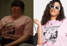 RED ROSE : Ashley’s pink t-shirt in S1E01