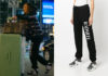 BLING EMPIRE: NEW YORK : Dorothy’s black logo-print sweatpants