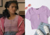 FREERIDGE : Ines’s crop tee with buttons in S1E01
