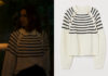 CLASS : Koel’s ribbed jumper with black stripes in S1E07