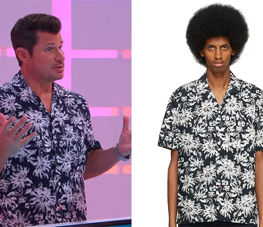 PERFECT MATCH : Nick’s navy floral shirt in S1E07